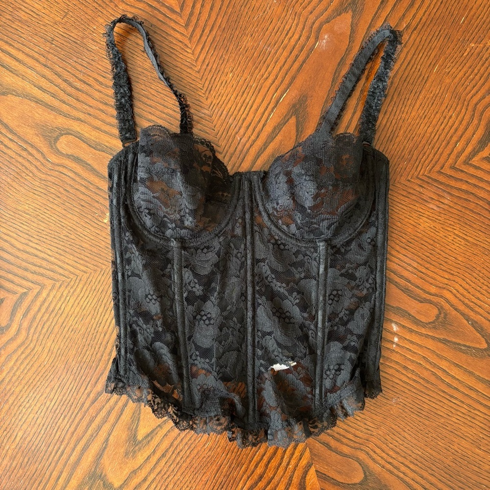 Jezebel Black Lace Top